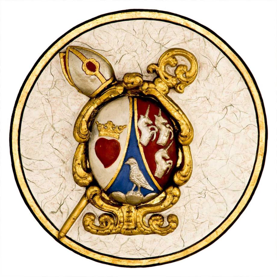 95 Deckenmedaillon: Abt-Wappen