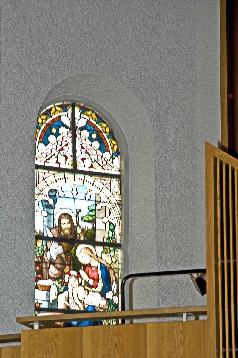 Glasfenster Orgelempore