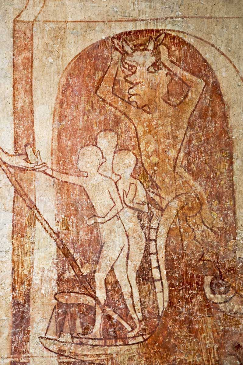 Fresken im Chor rechts - Detail: