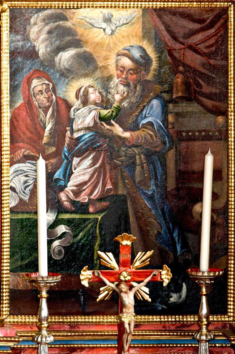 Hl. Anna und Joachim mit Maria im Kindesalter