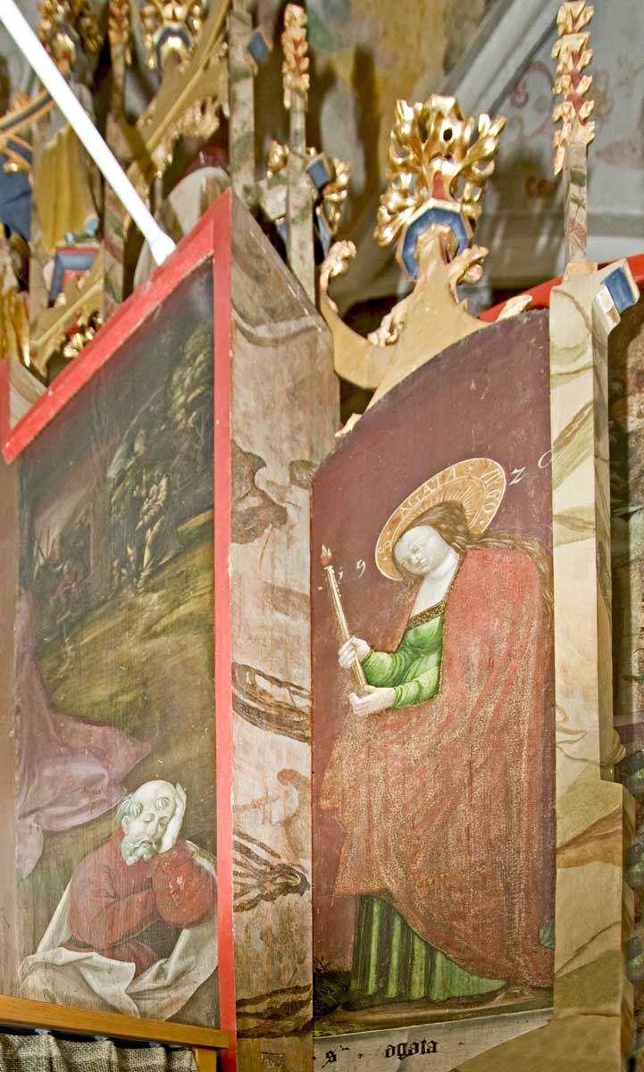 links: Gethsemane (Fragment) · Hl. Agatha